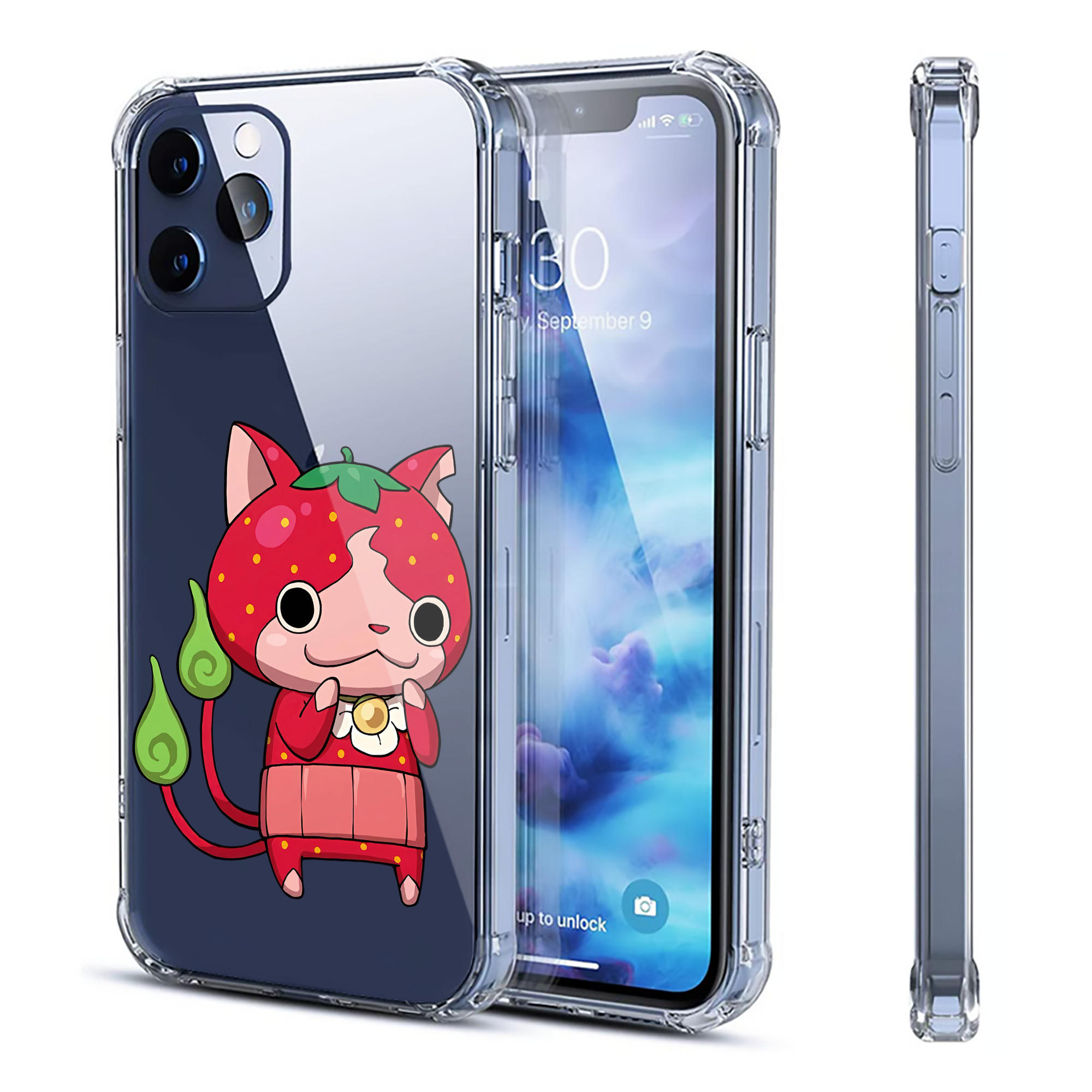 （画像用） 妖怪ウォッチ Yo-kai Watch 【iPhone 12シリーズ対応】透明スマホケース（クリアソフトケース）